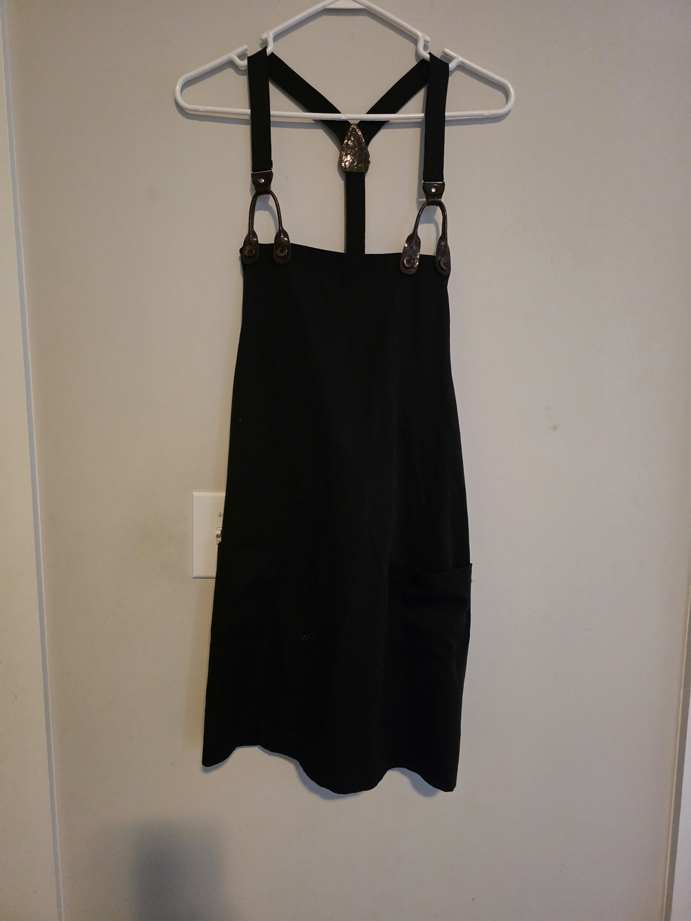 Black Pinafore Suspender Dress -vintage Women's Style